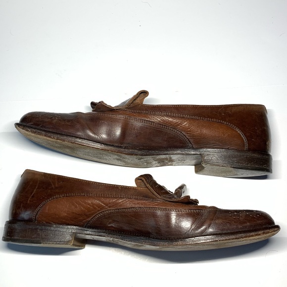 Johnston & Murphy Italy Brown Tassel Loafer Kiltie